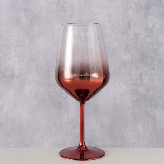 MSA Glas Weißwein Kelch Rot MSA Glas Weißwein Kelch Rot