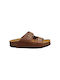 Leather Women's Sandals Brown