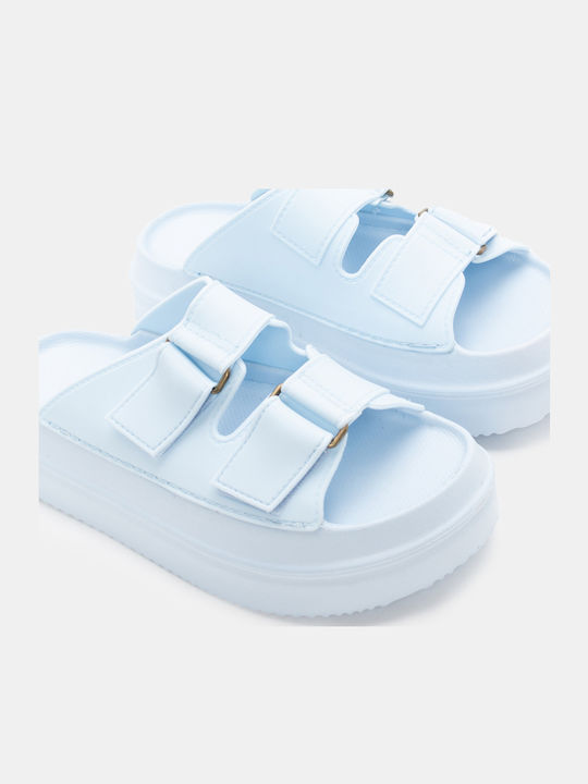 Luigi Women's Flat Sandals Flatforms in Light B...