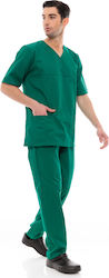 IdealPress Scrub Unisex Hose & Bluse Set Grün