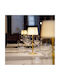Zafferano Poldina Table Lamp LED with White Shade and Base