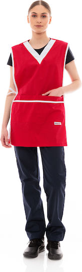 IdealPress Apron Full Body Red