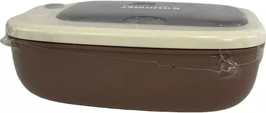 Кутия за обяд Пластмаса Кафяв 13x20.5см 1бр