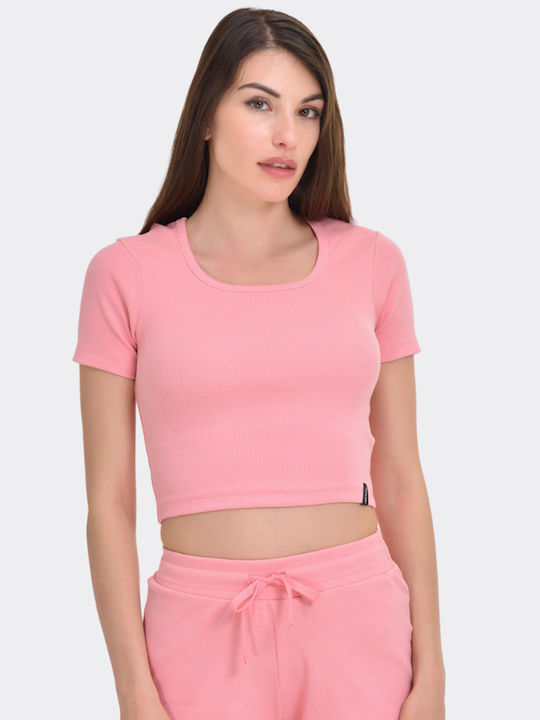 Target Γυναικείο Αθλητικό Crop Top Ροζ