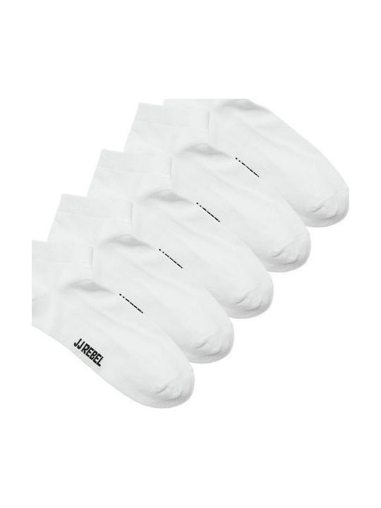 JJ Rebel Herren Socken White 5Pack