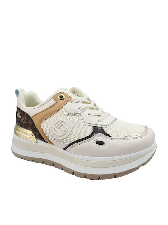 Laura Biagiotti Sneaker Donna 8918 In Avorio E Marrone: Scarpe Sportive Eleganti E Comode