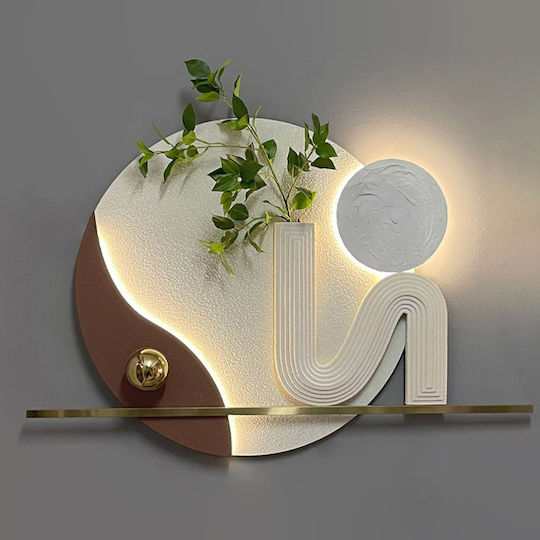Marhome Πίνακας Ξύλινος με LED Φωτισμό 80x80 cm Marhome Πίνακας Ξύλινος με LED Φωτισμό 80x80 cm