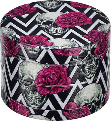 Champ High Metal Grinder Skull & Roses Purple 50mm