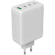 Canyon Φορτιστής Χωρίς Καλώδιο με Θύρα USB-A και 3 Θύρες USB-C 100W Power Delivery Λευκός (CNS-CUW100ACC)