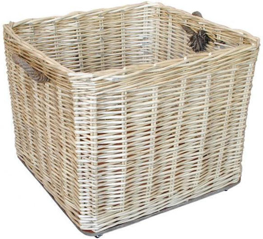 Atmosphera Decorative Basket Wicker Gray 70x70x60cm