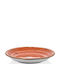 By Bone Plate Soup made of Porcelain Orange 21cm 6pcs