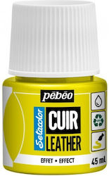 Vopsea Leather Pebeo 45ml Galben Fluo