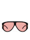 Unisex Sonnenbrille mit Schwarz Gestell und Schwarz Linse SP2543-2-1