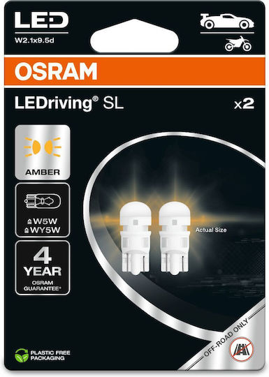 Osram Lamps Car LEDriving SL W2.1X9.5D / W5W LED 12V 0.5W 2pcs