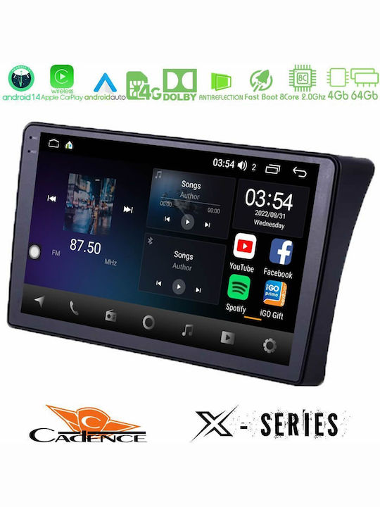 Cadence Car Audio System for Nissan Navara / Pathfinder 2006-2011 (Bluetooth/USB/WiFi/GPS/Apple-Carplay/Android-Auto) with Touch Screen 9"