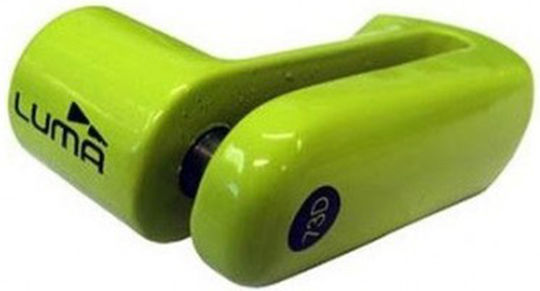 Luma Motorcycle Disc Brake Lock with 5mm Pin in Green