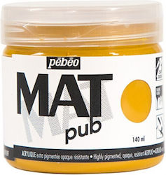 Acrylic E.f Pebeo Matte Pub 140ml Ochre Yellow