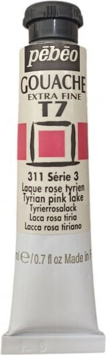 Pebeo Tempera Paints Tyrian Pink Lake in Tube 20ml 1pcs