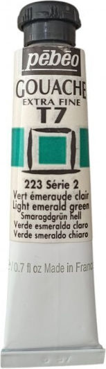 Pebeo Tempera Paints Light Emerald Green in Tube 20ml 1pcs