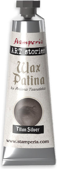 Wax Patina Patina de Ceară Stamperia 40ml Titan Argintiu