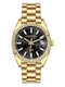 Dissoni Herrenuhr Batterie mit Gold Metallarmband