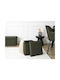 Hocker Für das Wohnzimmer Mit Stauraum Gepolstert mit Stoff Khaki 38x38x38cm