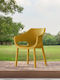 Scaun de exterior Polipropilenă Luna Muștar 60.5x61x83.5cm