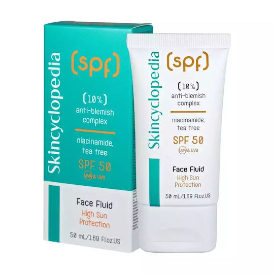 Skincyclopedia 10% Анти-Блемиш Комплекс Водоустойчив Слънцезащитен Лосион За Лице SPF50 50мл