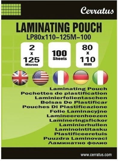Cerratus Transparencies Laminating Sheets Business Card A7 80x110mm 125mic 100 Pieces