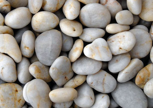 Γυαλισμένο Λευκό Βότσαλο 2-4 Cm 4-8 Cm 20kg