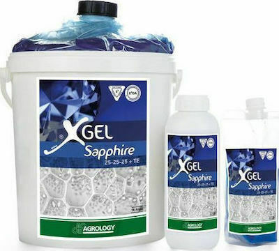 Xgel Sapphire 25-25-25 Îngrășământ Formă Gel Recipient 3 Kg