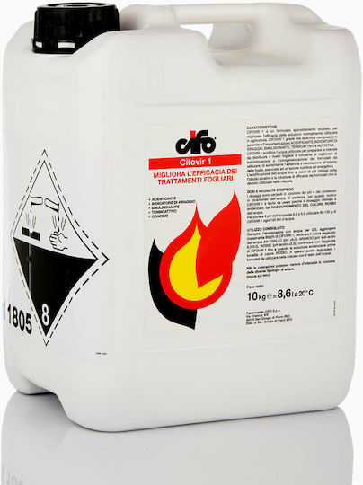 Cifovir Antisalt 2lt Corrects Spraying Water Ph This Is Indicated by Color Indicator Fill Tank to 2/3 Add Cifovir 70-100ml/100lt Water If It Does Not Turn Red Continue Until It Does Then Add Phytoph