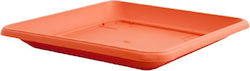 Square Pot Plate Miltoplast Geramica Dilos No 91 26.5 × 26.5 Cm Terracotta Square Pot Plate Miltoplast Geramica Dilos No 91 26.5 × 26.5 Cm Terracotta
