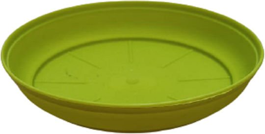 Plastic Pot Plate Skopelos Φ22cm Green Nr123 Pot Skopelos Nr612