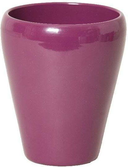 Ceramic Plant Pot Orchid 14x17cm Purple