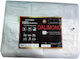 Tarpaulin 120gr/m² Dalimond White Waterproof Reinforced With Rings Every 50 cm 10m x 10m