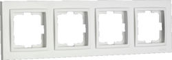 Wechselrahmen für Mehrfachsteckdosen Horizontal Weiß 19-163