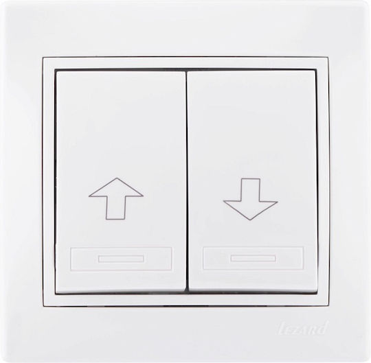 Lezard Roller Shutter White Push Button Mira Complete 701.0202131