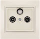 Lezard TV-Antenna Socket Terminal+Radio+Sat Beige Mira Full 701.0303135