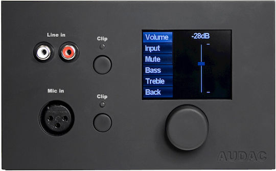 Audac Mwx-65 Black All-in-One Wall Matrix Controller Mtx Black