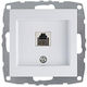 Telephone Socket Rj11 White Mono Electric