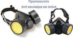 Mască Antigas Dublu Filtru Cu Carbon Activat