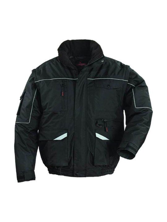Μπουφάν Ripstop Multipocket 5bmr Coverguard Μαύρο