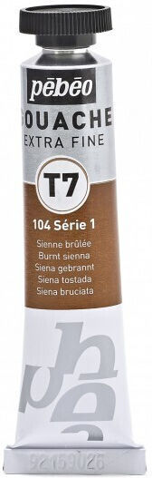 Pebeo Tempera Paints Burnt Sienna in Tube 20ml 1pcs