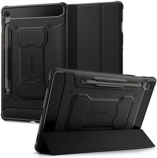 Spigen Rugged Armor Pro Flip Cover Ανθεκτική Μαύρη (Galaxy Tab S10 FE+ X620, X626B)