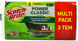 Scotch Brite Σφουγγαρι 3τεμ Πρασινο Classic Aντ...