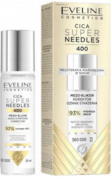 Eveline Cica Super Needles 400 Mezo Anti-aging Serum Face with Peptides & Hyaluronic Acid for Radiance & Firming 30ml