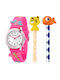Kikou Kids Analog Watch with Rubber/Plastic Strap Silver