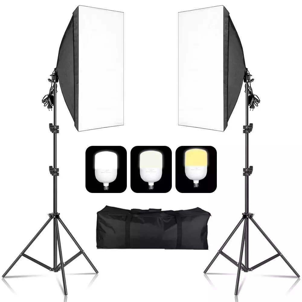 Photography Lighting Kit Octagonal Softbox Continuous Lighting