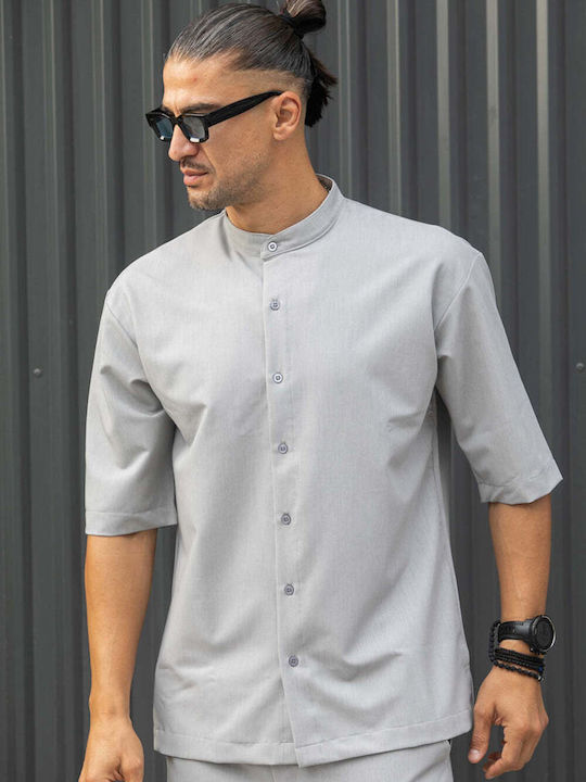 Henry Clothing Short-sleeved Shirt in Wide Line...